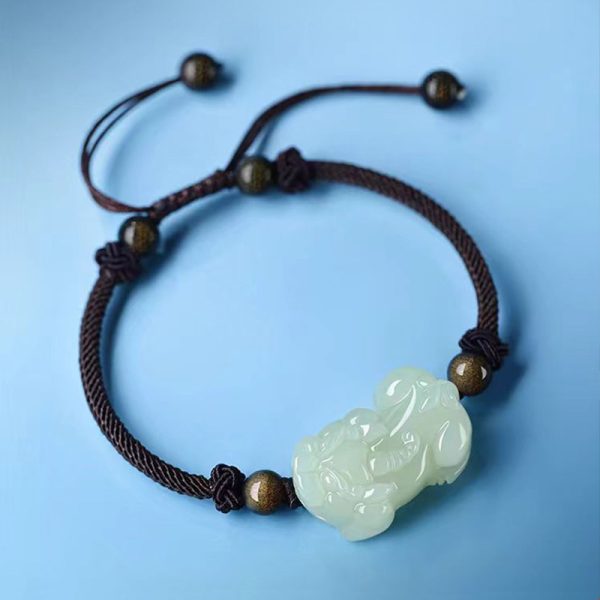 Jade Bracelet Feng Shui Pixiu Bracelet Lucky Chain - Image 4