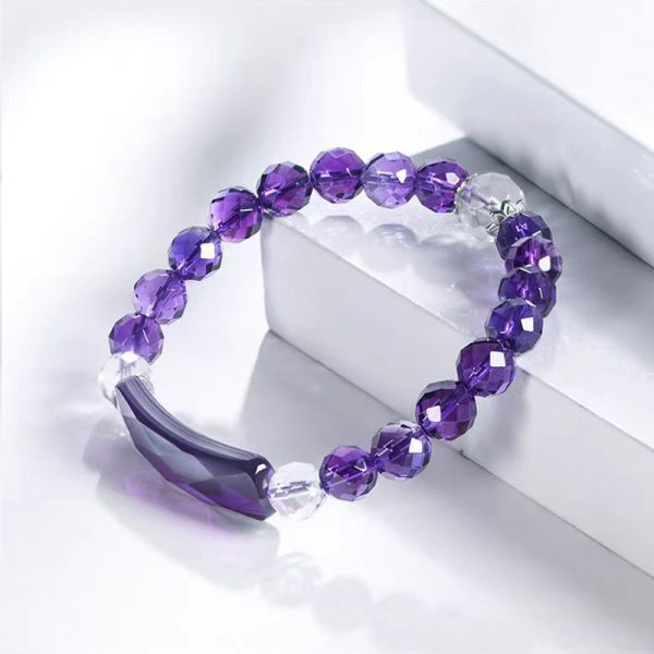 Amethyst Bead Crystal Amethyst Bracelet - Image 4