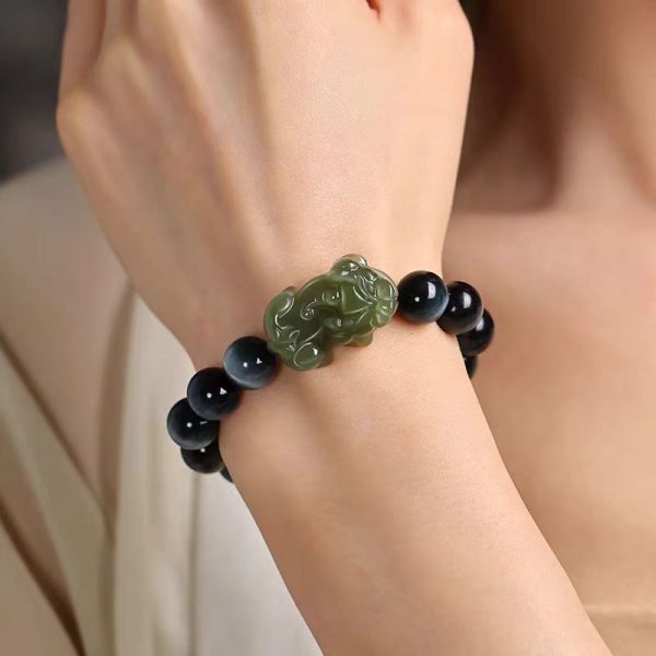 Real Jade Attract Money Luxury Pixiu Bracelet - Image 5