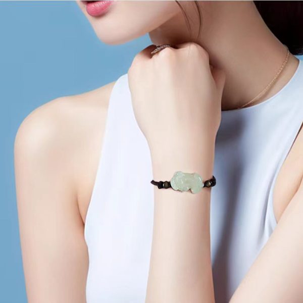 Jade Bracelet Feng Shui Pixiu Bracelet Lucky Chain - Image 5