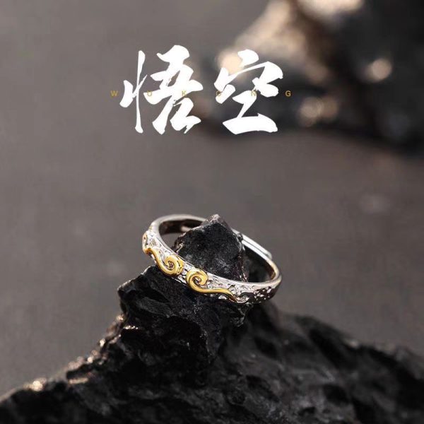 Mystic Monkey King WuKong Ring 925 Silver Journey to the West - Image 3